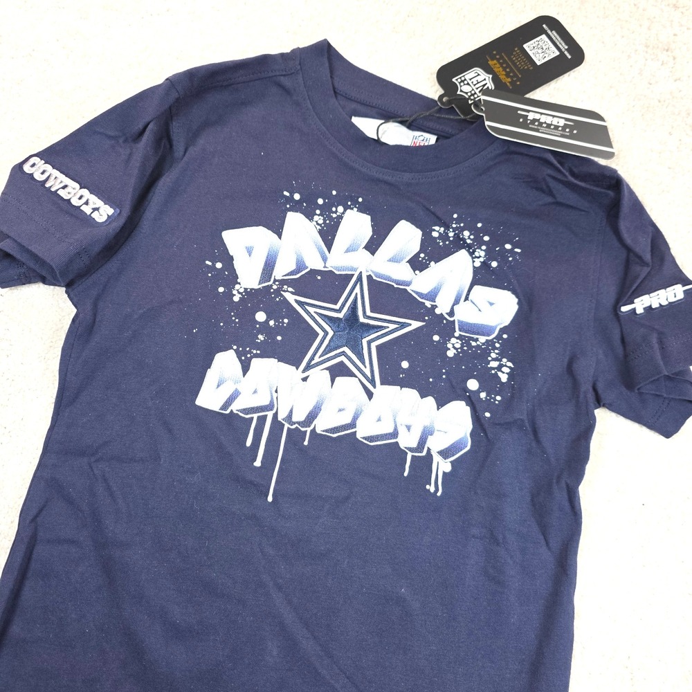Pro Standard T-Shirt Kids 6 Blue Dallas Cowboys NFL Graphic Tee Cotton Regular